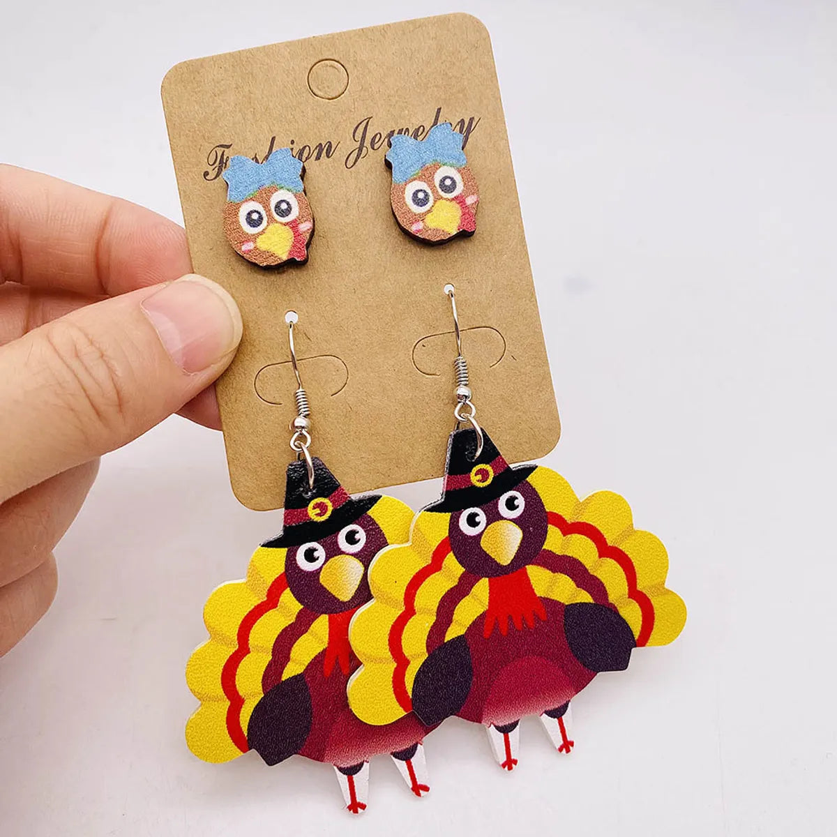 Wholesale Jewelry Ig Style Simple Style Pumpkin Cartoon Water Droplets Pu Leather Drop Earrings