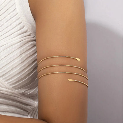 Wholesale Jewelry IG Style Simple Style Solid Color Alloy Arm Bracelet