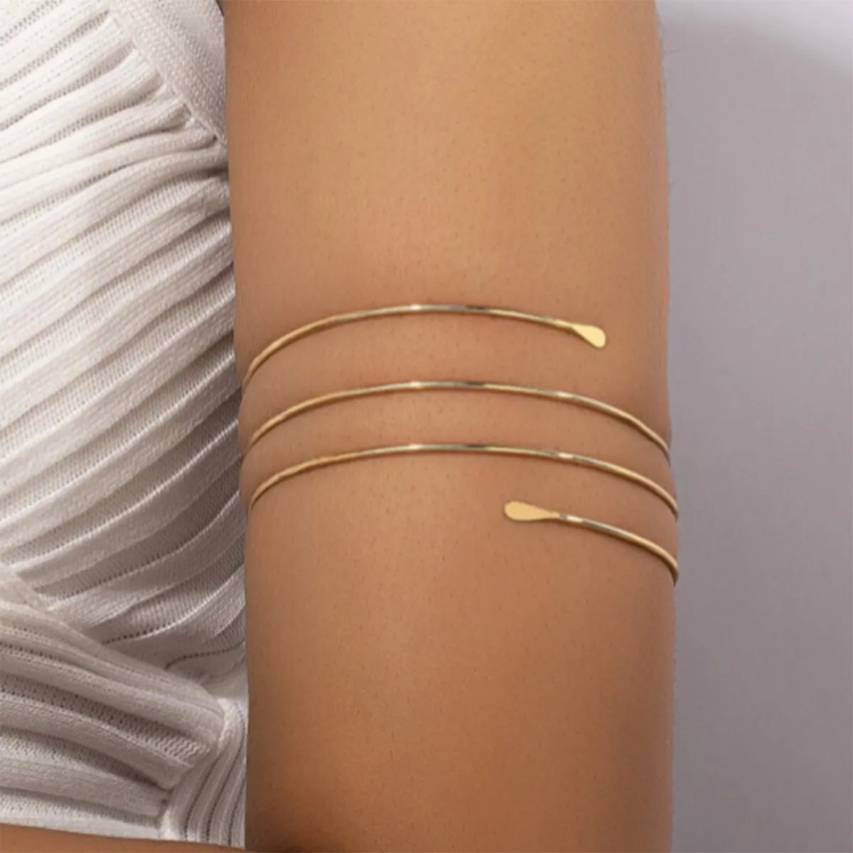 Wholesale Jewelry IG Style Simple Style Solid Color Alloy Arm Bracelet