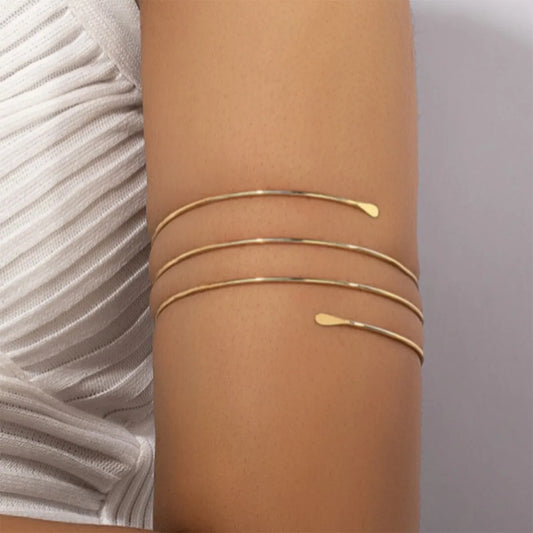 Wholesale Jewelry IG Style Simple Style Solid Color Alloy Arm Bracelet