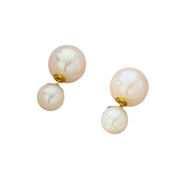 Wholesale Jewelry Ig Style Simple Style Solid Color Imitation Pearl Ear Studs