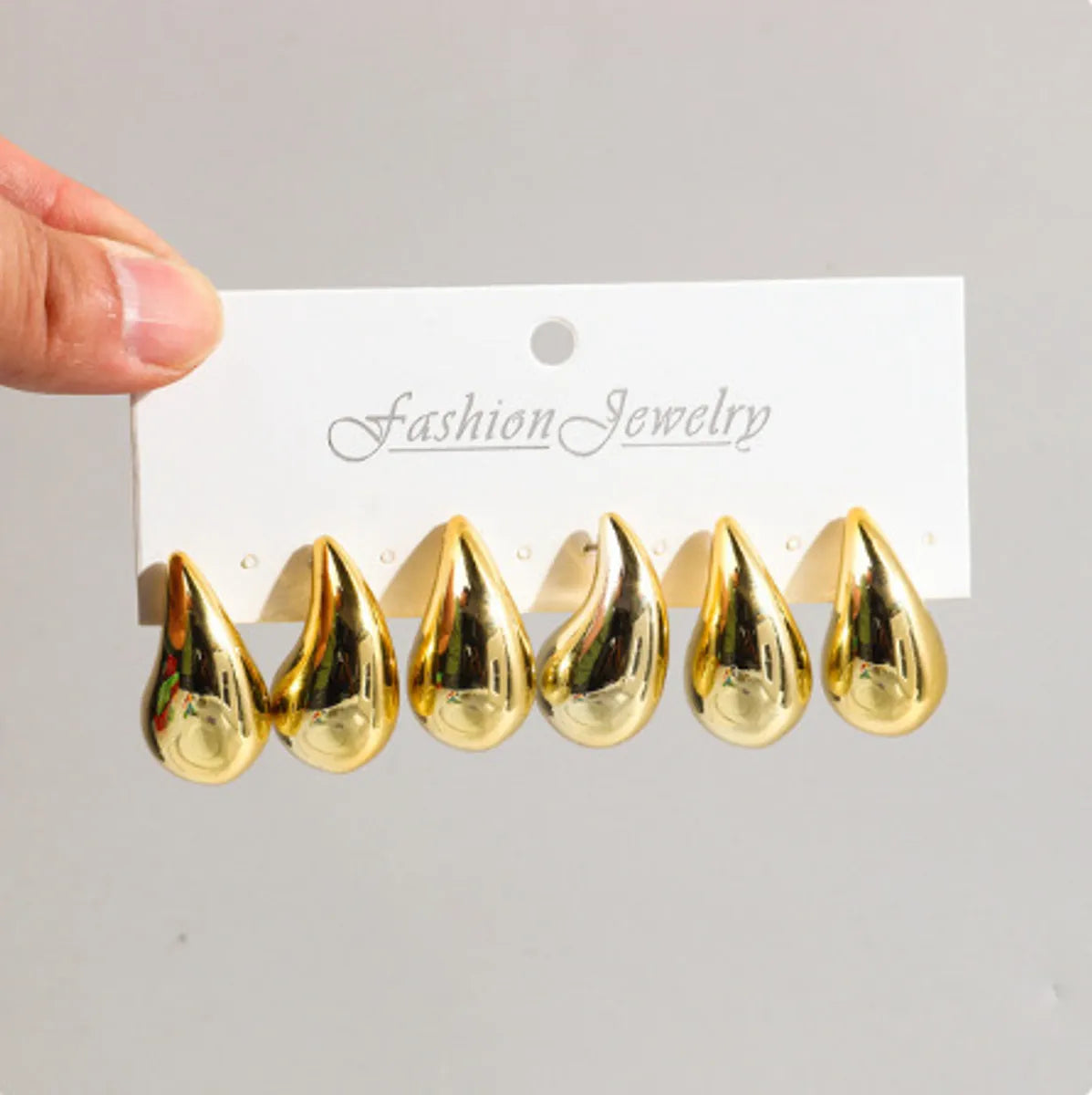 Wholesale Jewelry Ig Style Simple Style Water Droplets Arylic Spray Paint Ear Studs