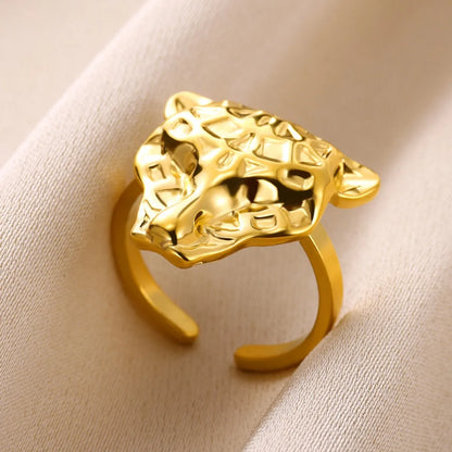 Wholesale Jewelry IG Style Solid Color Jaguar 304 Stainless Steel Rings Earrings