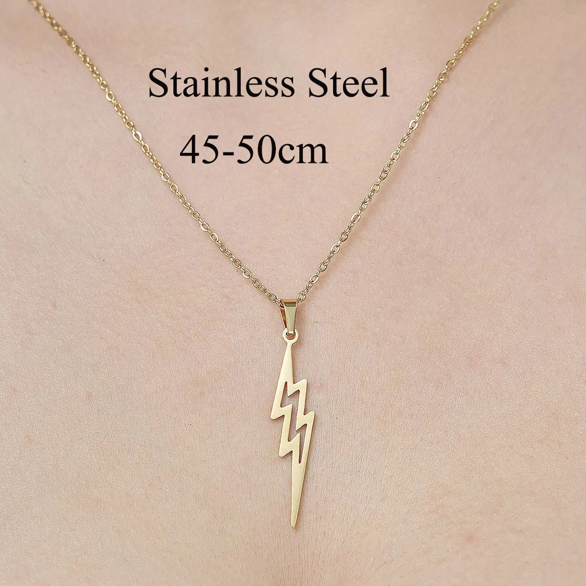 Wholesale Jewelry IG Style Star Moon 201 Stainless Steel 18K Gold Plated Polishing Plating Pendant Necklace