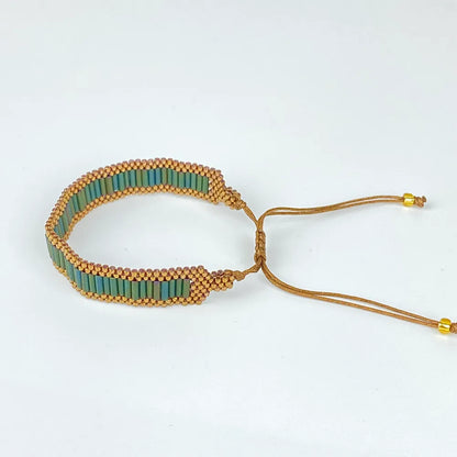 Wholesale Jewelry IG Style Tropical Simple Style Geometric Glass Seed Bead Rope Beaded Bracelets