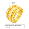 Wholesale Jewelry IG Style Twist 304 Stainless Steel 18K Gold Plated Layered Rings