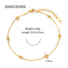 Wholesale Jewelry INS Style Simple Style Oval 304 Stainless Steel Plating Anklet