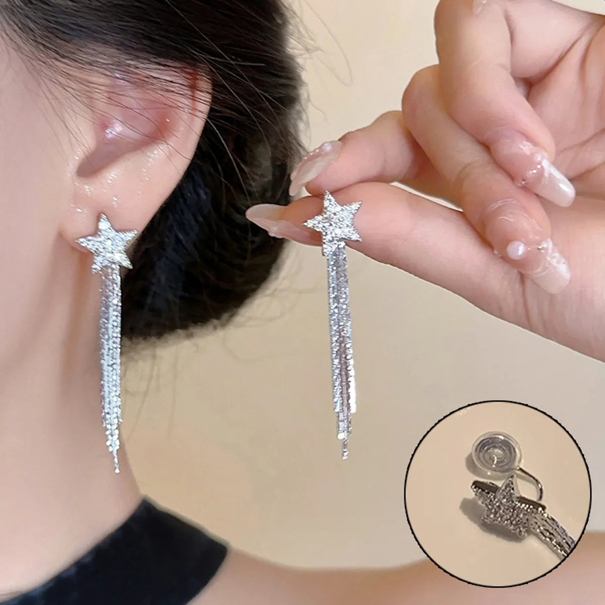 Wholesale Jewelry Lady Bow Knot Alloy Tassel Plating Drop Earrings