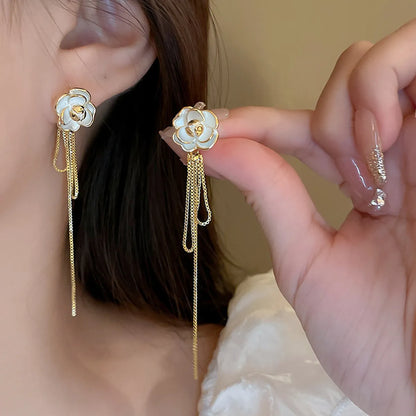 Wholesale Jewelry Lady Bow Knot Alloy Tassel Plating Drop Earrings