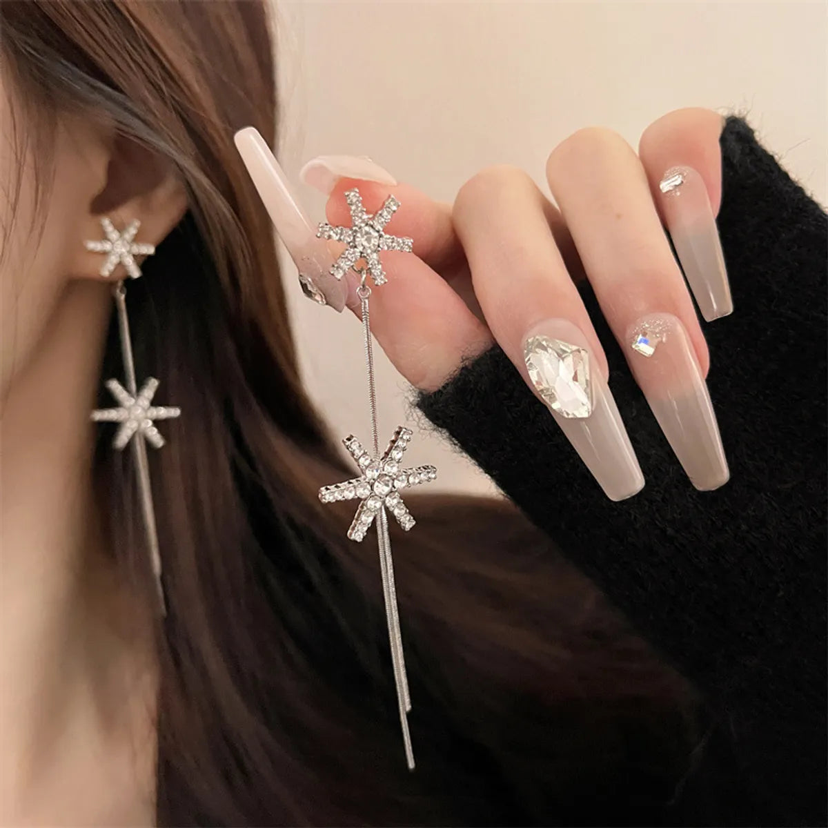 Wholesale Jewelry Lady Bow Knot Alloy Tassel Plating Drop Earrings