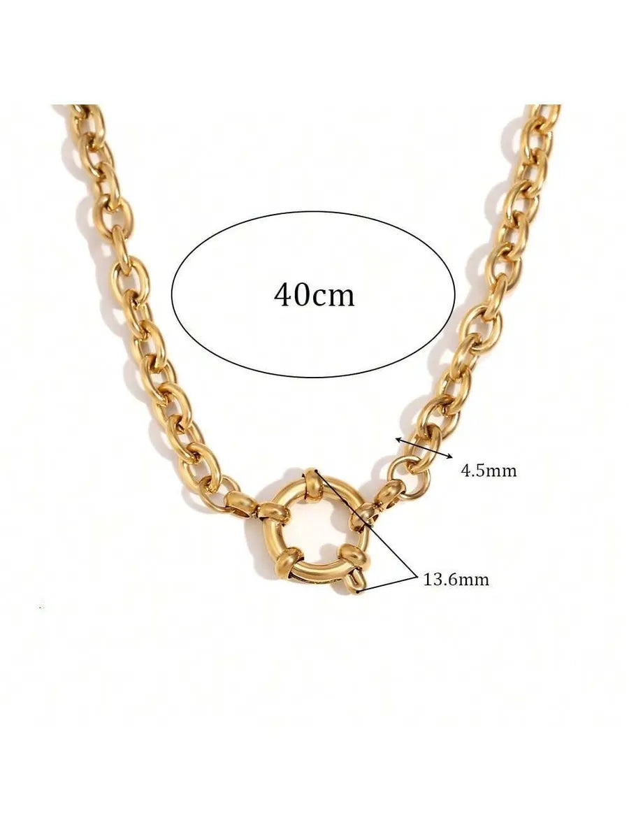 Wholesale Jewelry Lady Geometric 306 Stainless Steel Plating Necklace