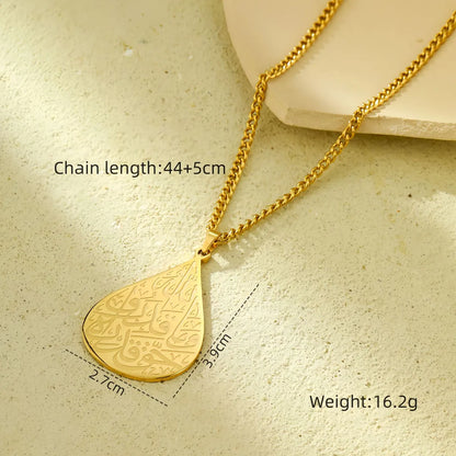 Wholesale Jewelry Lady Geometric Moon Heart Shape Titanium Steel Plating Pendant Necklace