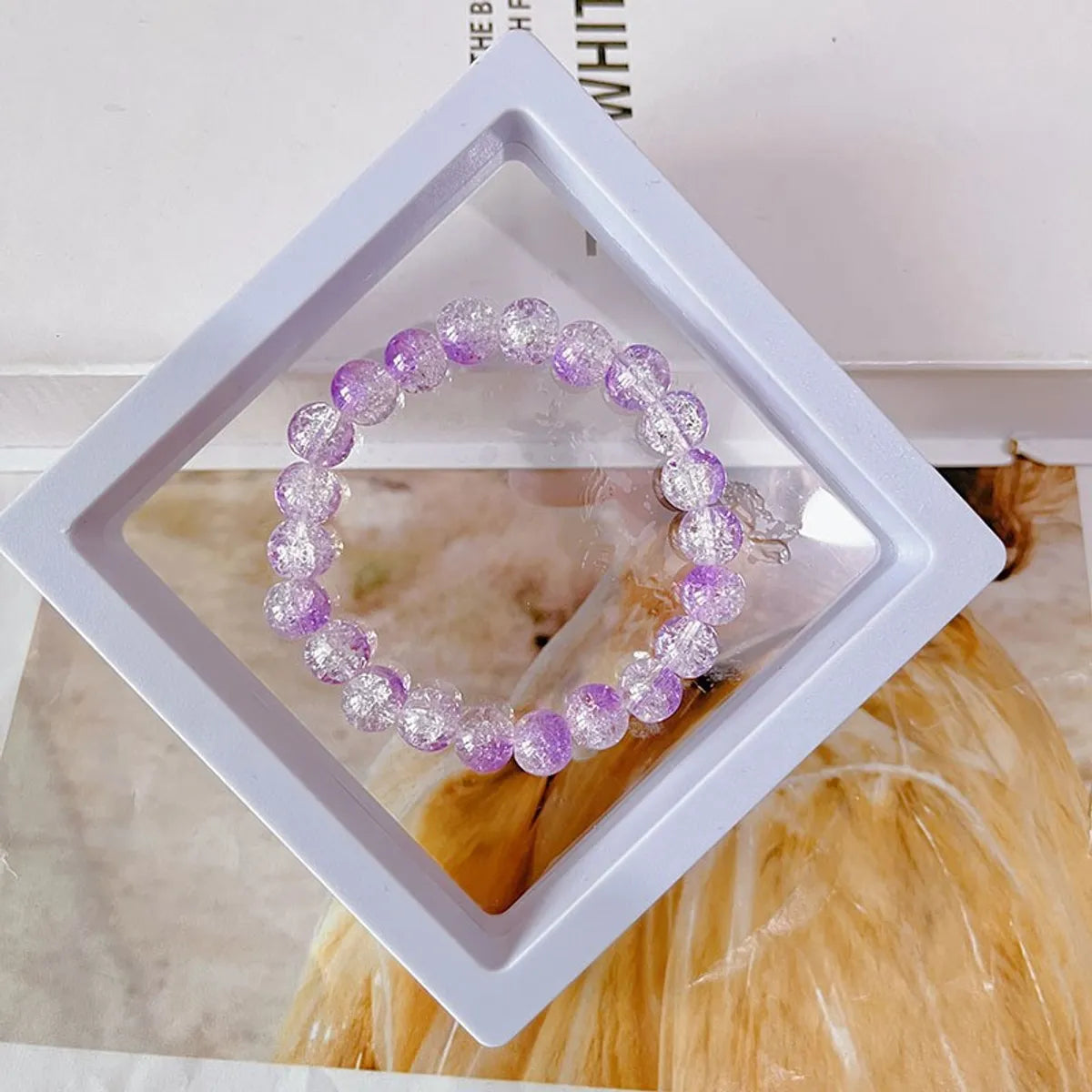 Wholesale Jewelry Lady Gradient Color Glass Beaded Bracelets