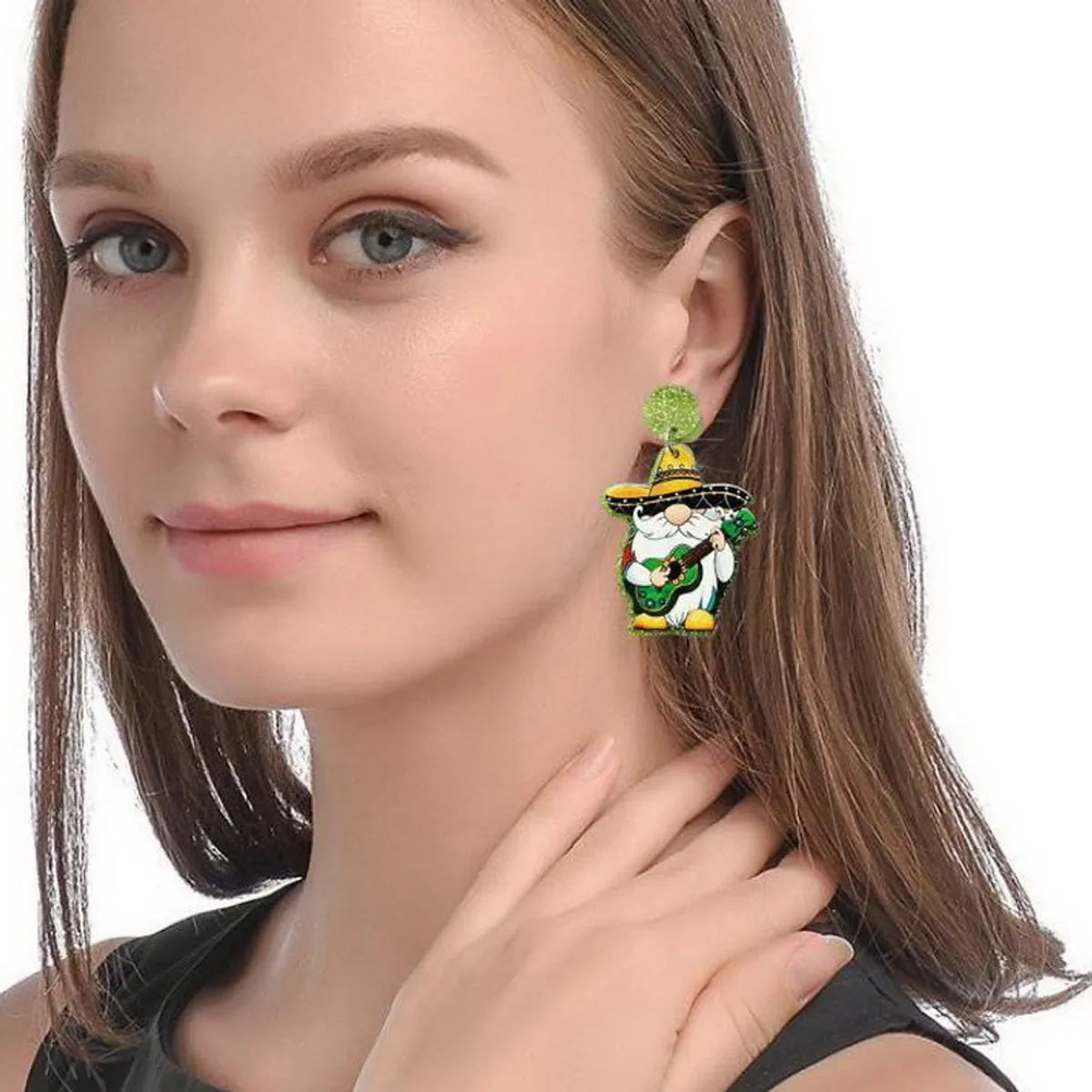 Wholesale Jewelry Lady Streetwear Cartoon Character Fruit Arylic Drop Earrings