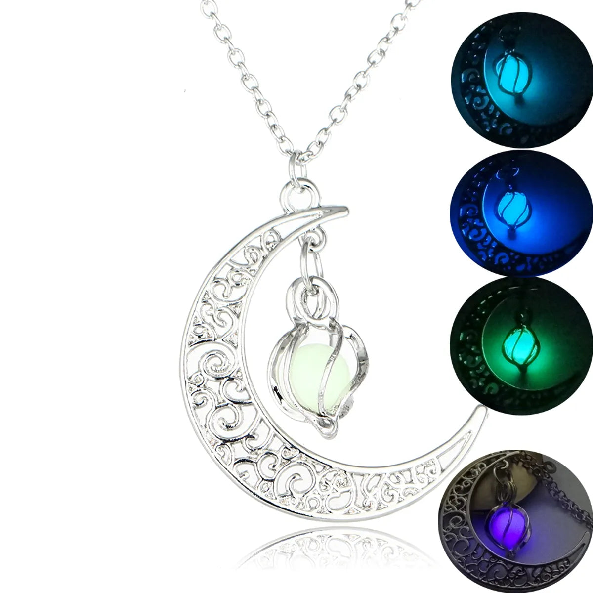 Wholesale Jewelry Luminous Mermaid Pendant Necklace Gooddiy