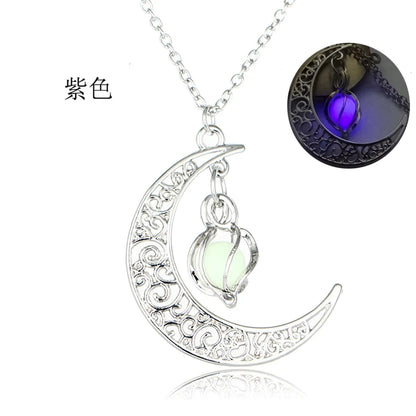 Wholesale Jewelry Luminous Mermaid Pendant Necklace Gooddiy