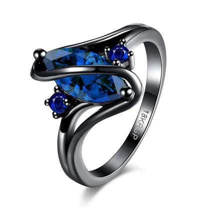 Wholesale Jewelry Luxurious Lady Geometric Alloy Artificial Gemstones Plating Inlay Rings