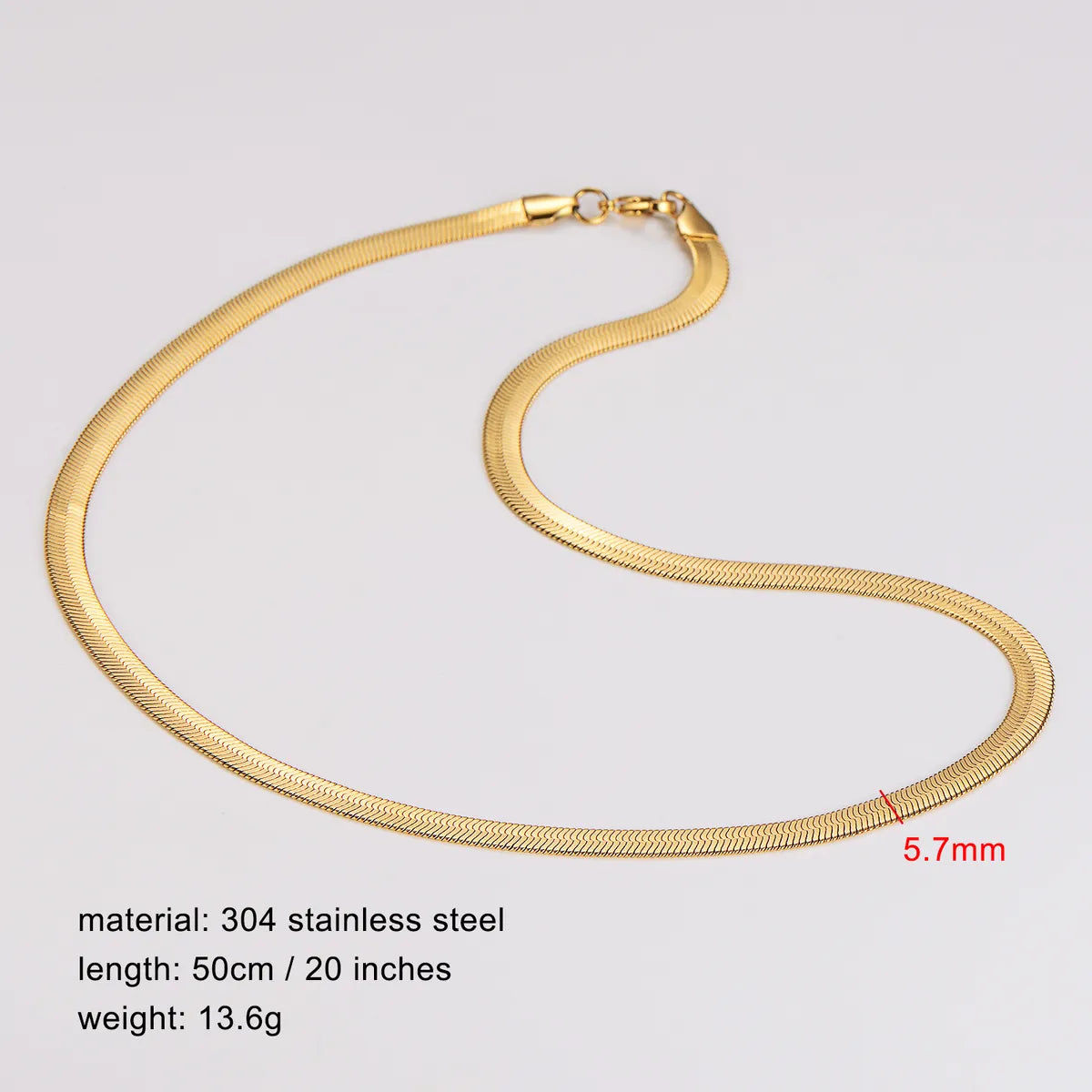 Wholesale Jewelry Luxurious Simple Style Chain 304 Stainless Steel 18K Gold Plated Plating Choker