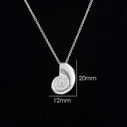 Wholesale Jewelry Mama Conch Alloy Gold Plated Silver Plated Pendant Necklace