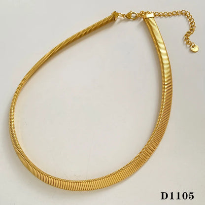 Wholesale Jewelry Modern Style Artistic Solid Color 304 Stainless Steel 16K Gold Plated White Gold Plated Gold Plated Plating Bracelets Necklace