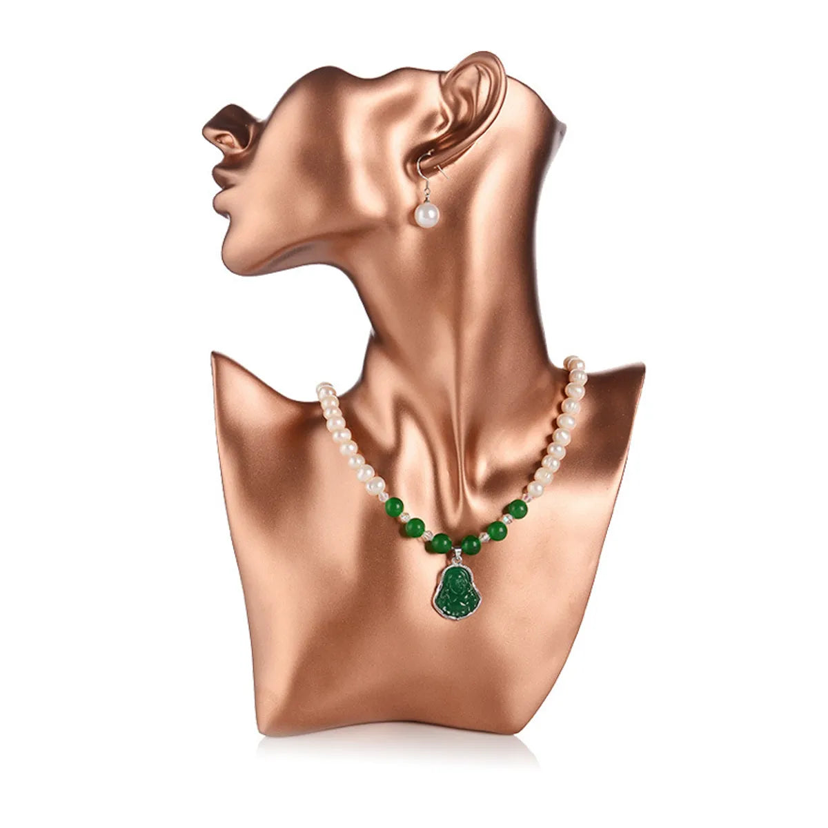 Modern Style Artistic Solid Color Resin Jewelry Display Bust