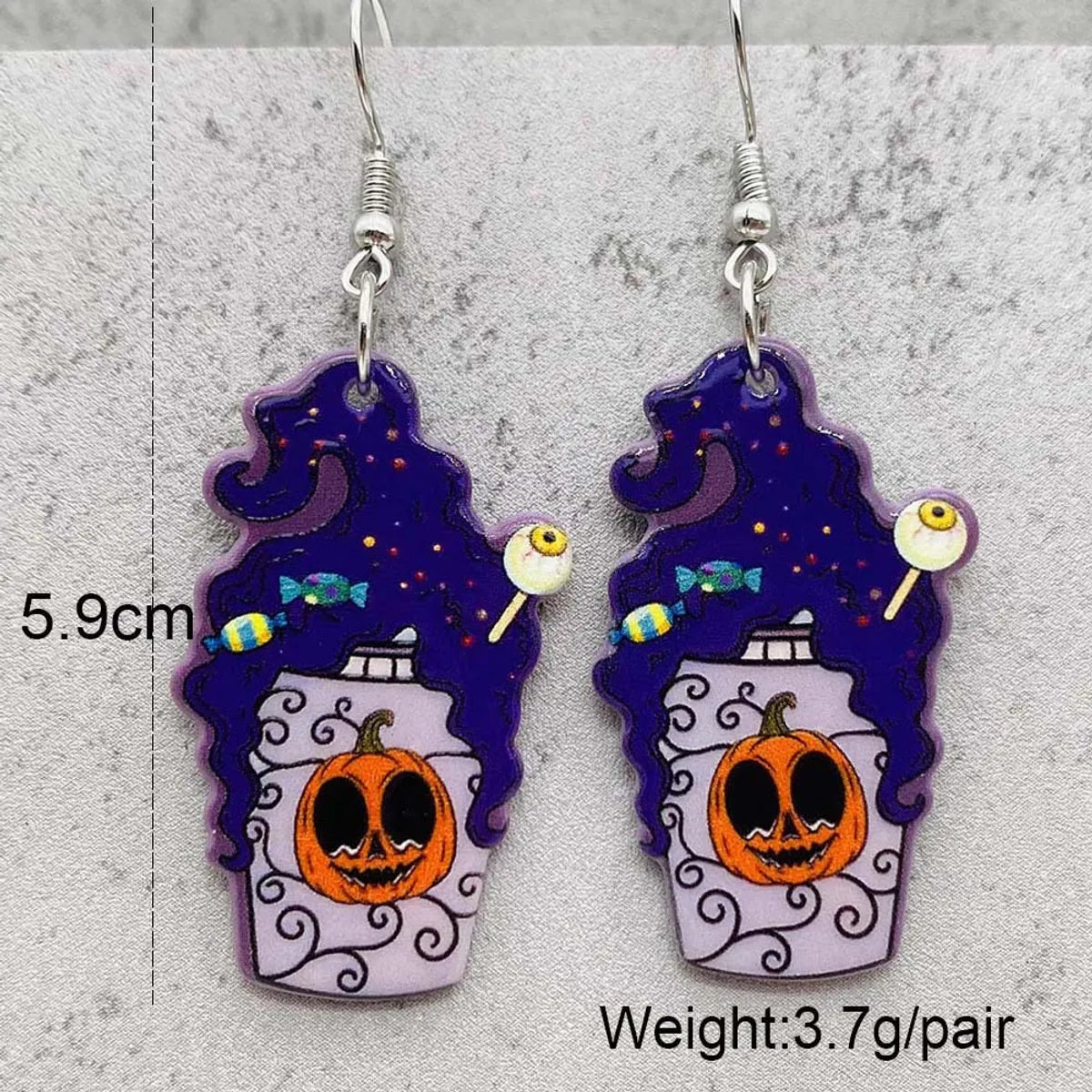 Wholesale Jewelry Modern Style Cartoon Character Fruit Heart Shape Arylic Drop Earrings