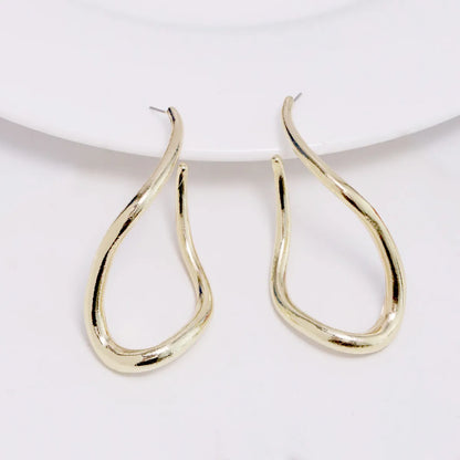 Wholesale Jewelry Modern Style Simple Style Rhombus Alloy Gold Plated Silver Plated Plating Ear Studs