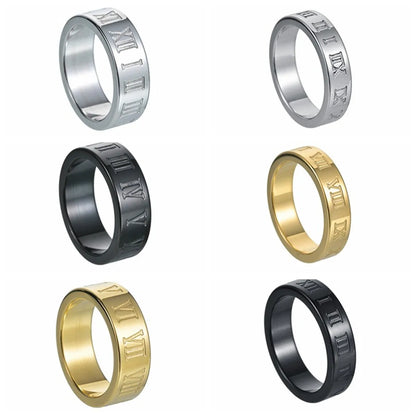 Wholesale Jewelry Modern Style Simple Style Solid Color 304 Stainless Steel Rings