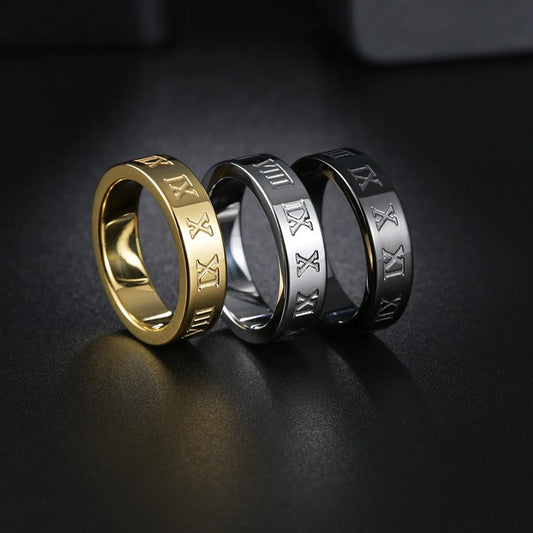 Wholesale Jewelry Modern Style Simple Style Solid Color 304 Stainless Steel Rings