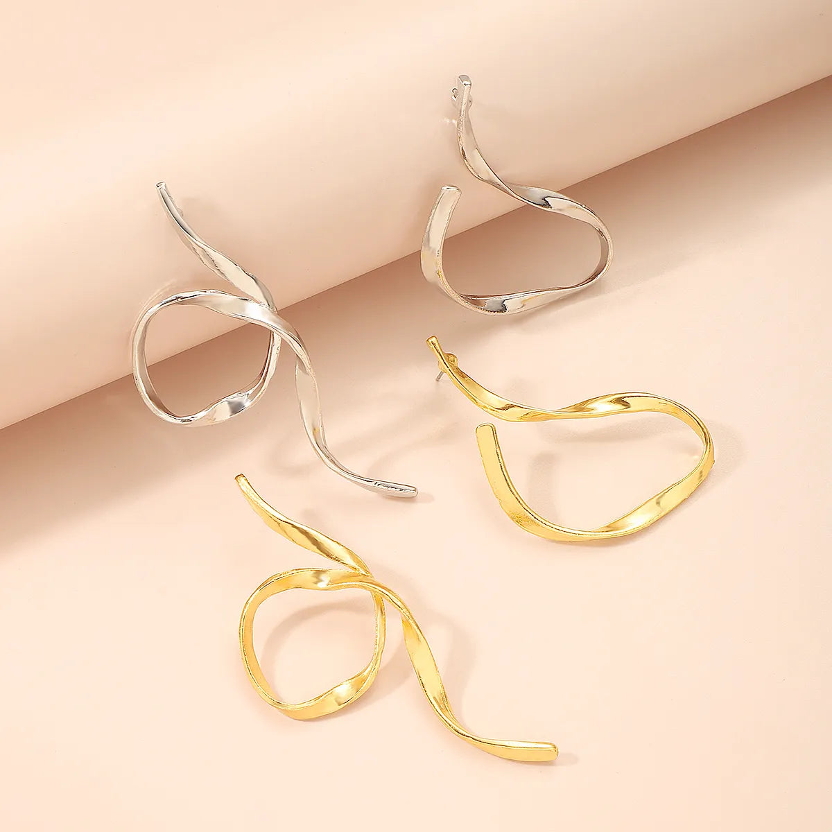 Wholesale Jewelry Modern Style Streetwear Irregular Alloy Earrings