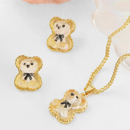 Wholesale Jewelry Novelty Cartoon Character Alloy Plating Earrings Necklace