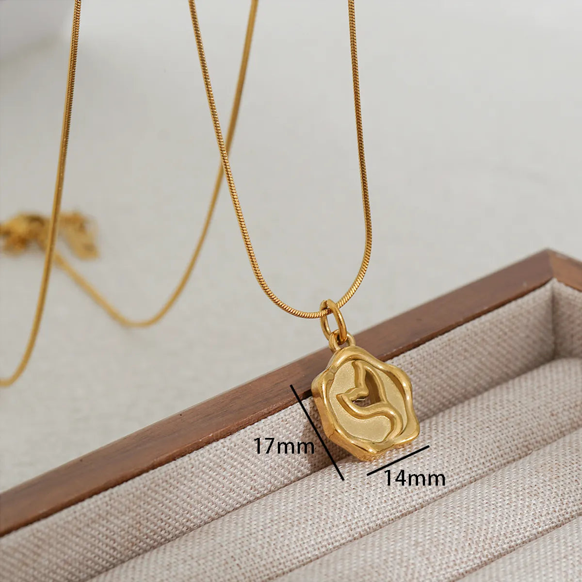 Wholesale Jewelry Princess Cute Simple Style Flower 304 Stainless Steel Pendant Necklace