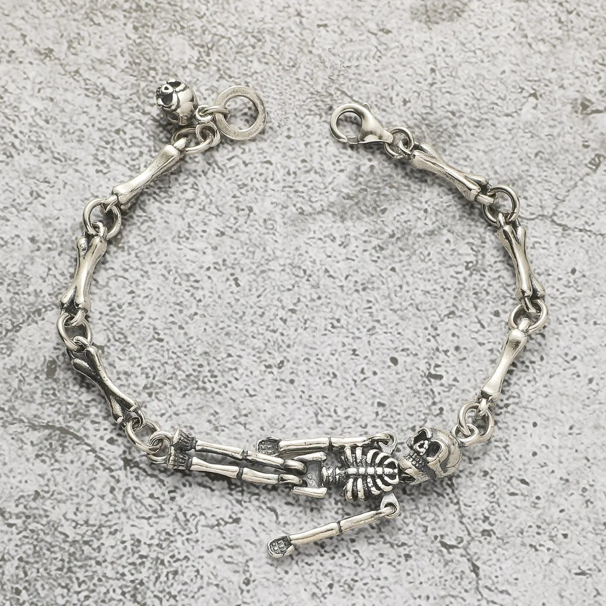 Wholesale Jewelry Punk Skull Alloy Plating Bracelets