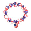 Wholesale Jewelry Retro American Flag Wood Beaded Bracelets