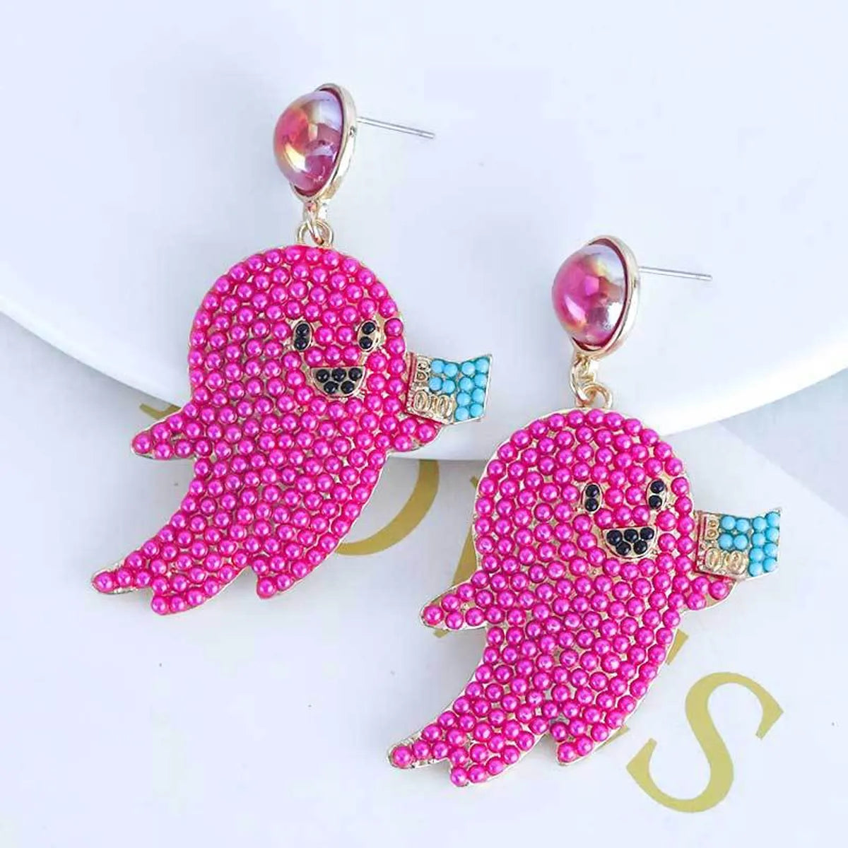 Wholesale Jewelry Retro Flower Alloy Rhinestones Inlay Drop Earrings