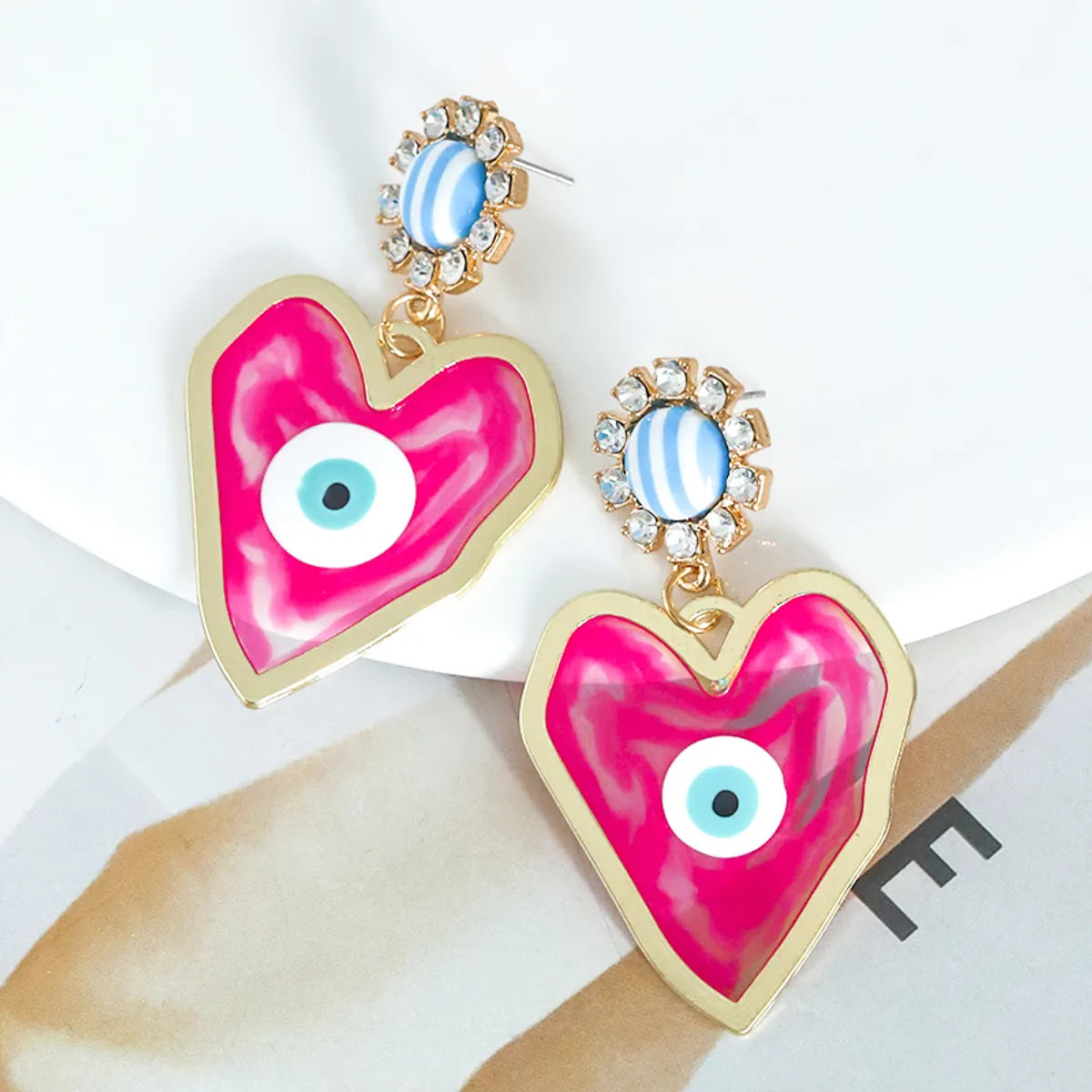 Wholesale Jewelry Retro Flower Alloy Rhinestones Inlay Drop Earrings