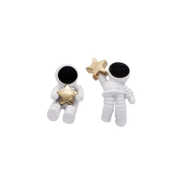 1 Pair Retro Geometric Asymmetrical Stoving Varnish Alloy Ear Studs