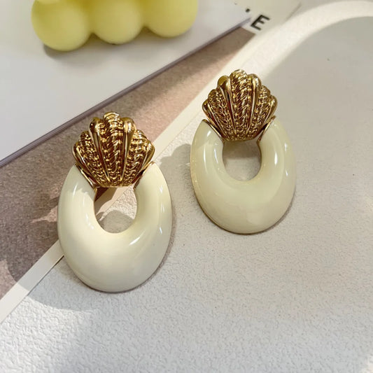 Wholesale Jewelry Retro Geometric Alloy Ear Studs