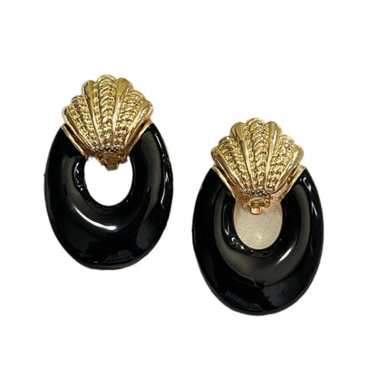 Wholesale Jewelry Retro Geometric Alloy Ear Studs