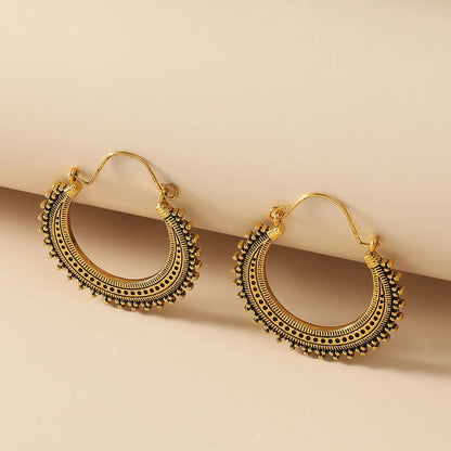 Wholesale Jewelry Retro Simple Hollow Geometric Earrings Gooddiy