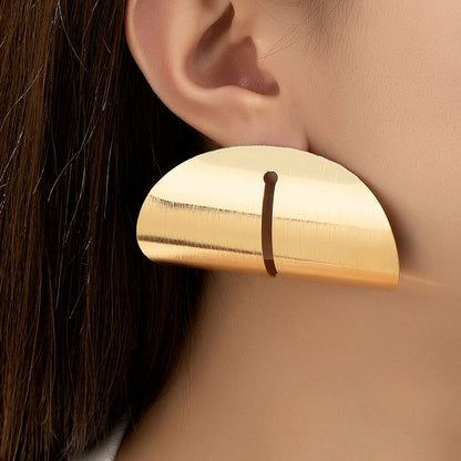 1 Pair Retro Simple Style Commute Geometric Plating Alloy 14k Gold Plated Ear Studs