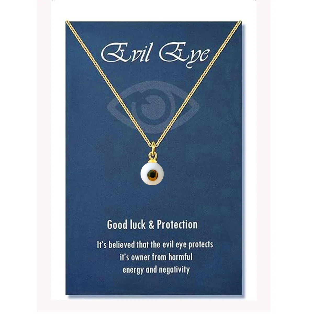 Wholesale Jewelry Retro Simple Style Devil'S Eye 304 Stainless Steel 18K Gold Plated Pendant Necklace