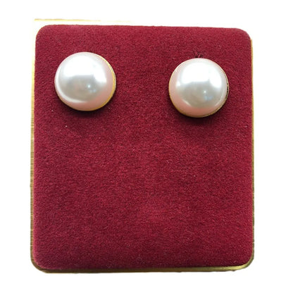 Wholesale Jewelry Retro Solid Color Imitation Pearl Alloy Plating Earrings Necklace