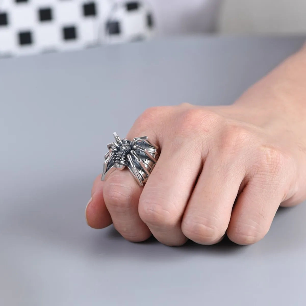 Wholesale Jewelry Retro Spider Alloy Plating Open Ring