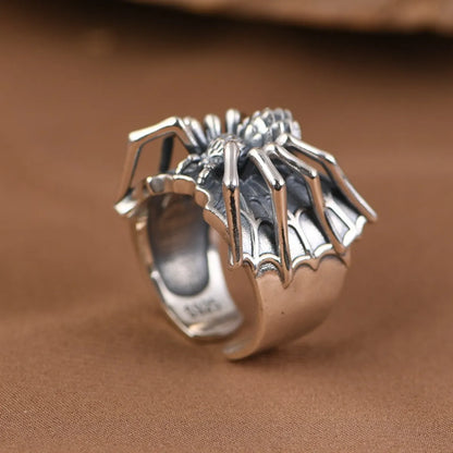 Wholesale Jewelry Retro Spider Alloy Plating Open Ring