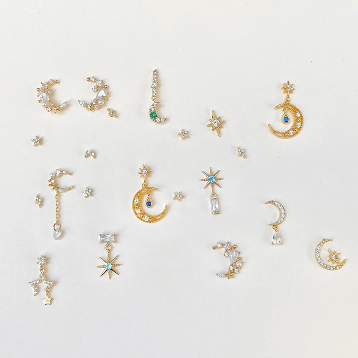 Wholesale Jewelry Romantic Star And Moon Butterfly Earrings Set Gooddiy