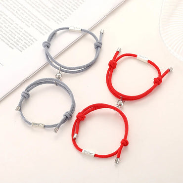 Wholesale Jewelry Rope Alloy Heart Couple Bracelet Gooddiy