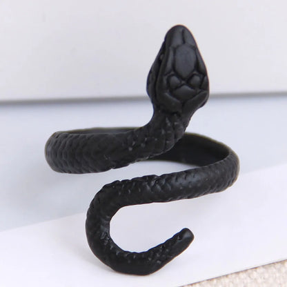 Wholesale Jewelry Simple Metal Auspicious Geometric Snake Open Ring Nihaojewelry