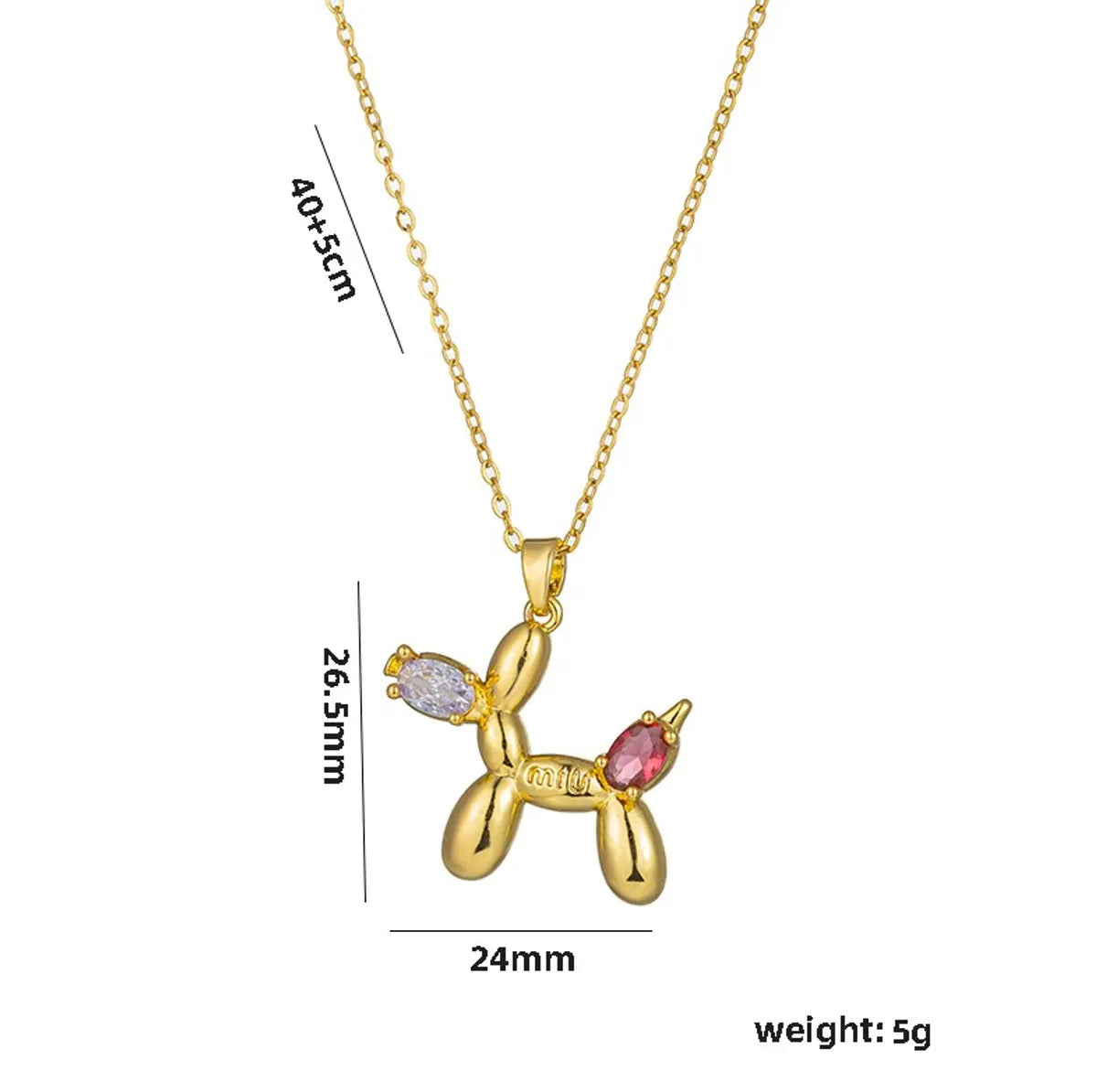 Wholesale Jewelry Simple Style Animal Titanium Steel Pendant Necklace