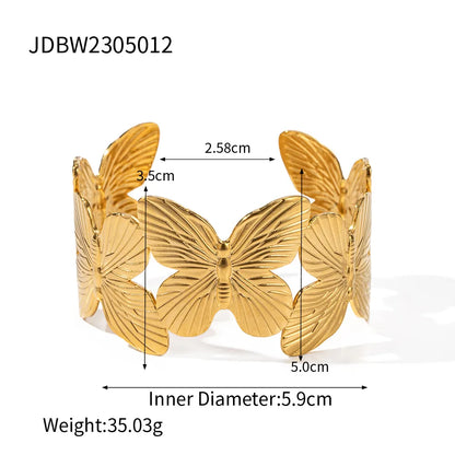 Wholesale Jewelry Simple Style Butterfly 304 Stainless Steel Jewelry Set